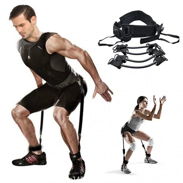 Jump Training Resistance Bands – Vertical Jump Trainer | Basketball, Soccer, Running & Agility Strength Training Aid