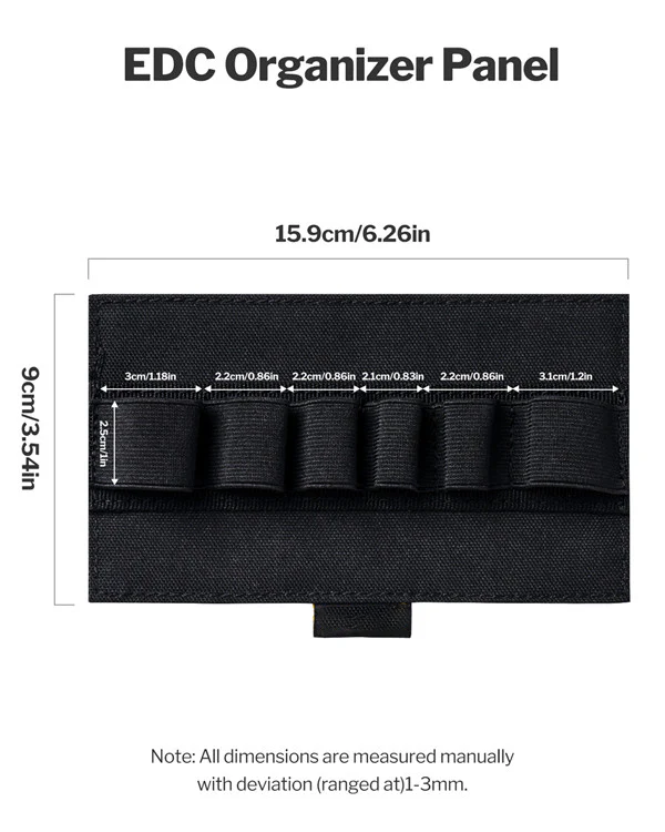 PL10 EDC Organizer – Elastic Modular Storage Panel