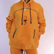 Khaki Hoodie with Pet Carrier Pocket – Cozy Style with Functional Design