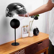 Versatile 2-in-1 Metal Helmet & Accessory Rack | Dual Hooks with 180° Swivel Rotation