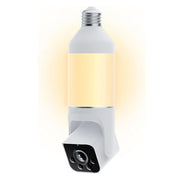 2K HD Wireless Security Camera – Indoor/Outdoor Color Night Vision | Dimmable LED Bulb & 160° Wide-Angle | AI Detection & Voice Assistant Support