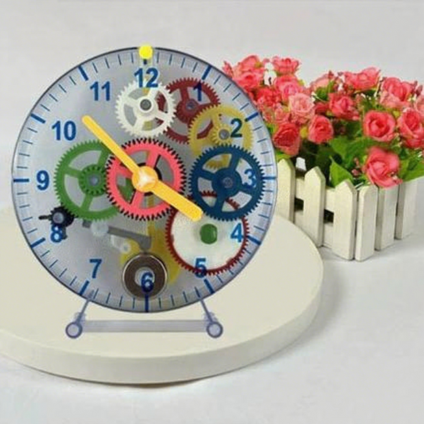 Make Your Own Clock – Mechanical Clock Kit with Gears and Pendulum for Kids