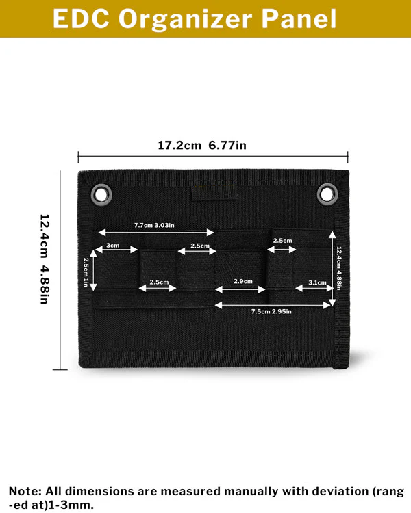 PL10 EDC Organizer – Elastic Modular Storage Panel