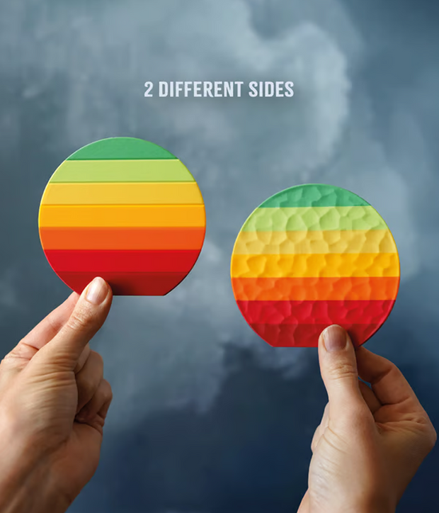 Desert Sunset 3D Printable Set: Where Art Meets Everyday Joy