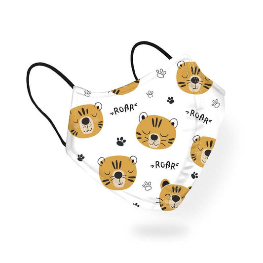 Cute Tiger Roar Animal Lover Pattern Designer Printed Face Mask