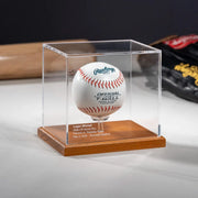 Baseball Display Case – Personalized Engraved Memorabilia Showcase