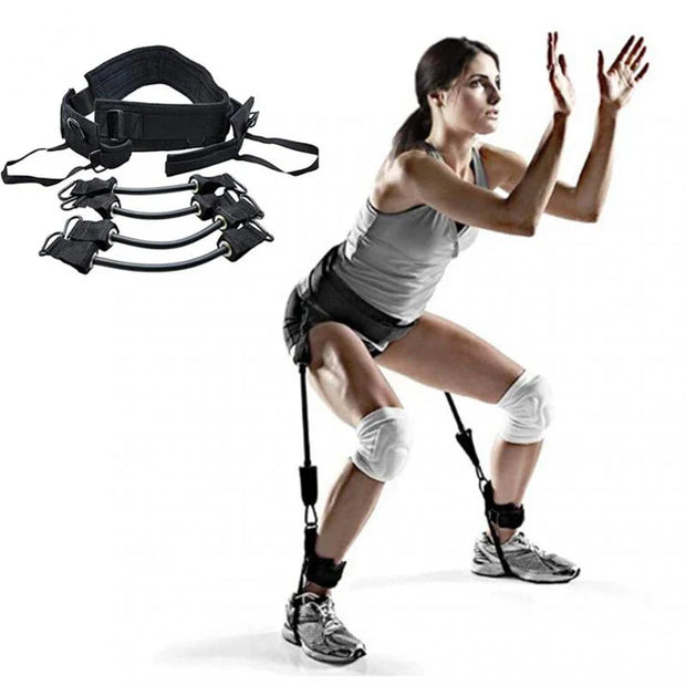 Jump Training Resistance Bands – Vertical Jump Trainer | Basketball, Soccer, Running & Agility Strength Training Aid