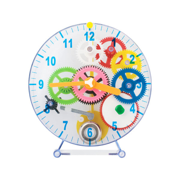 Make Your Own Clock – Mechanical Clock Kit with Gears and Pendulum for Kids