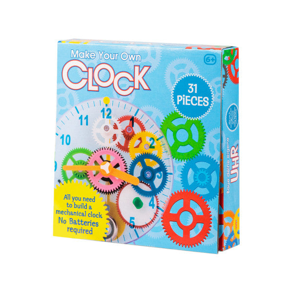 Make Your Own Clock – Mechanical Clock Kit with Gears and Pendulum for Kids