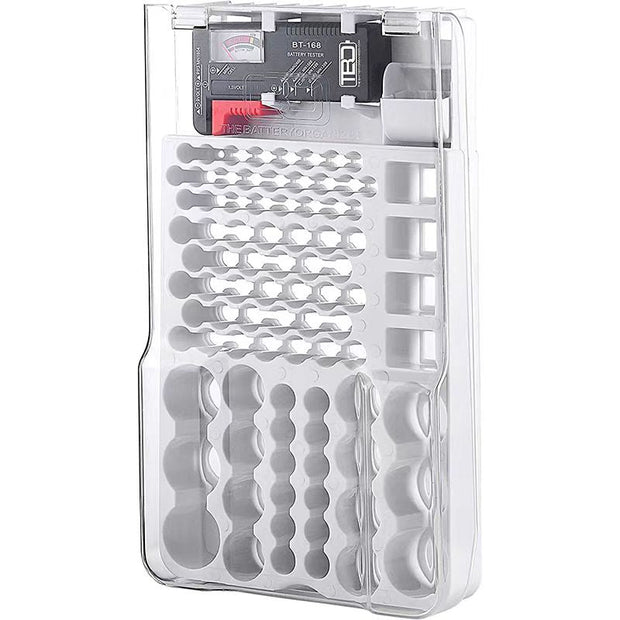 Multi-Functional Battery Storage Box – Categorized Storage | Dustproof & Moisture-Resistant, Easily Organize All Types of Batteries