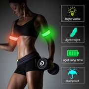 LED Safety Slap Bracelets – Reflective Armband for Night Walking, Running, Cycling