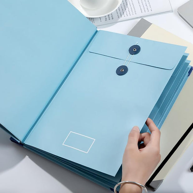 Expandable File Organizer – Fits A4/8.5x11 Documents | Portable Document Storage