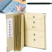 Expandable File Organizer – Fits A4/8.5x11 Documents | Portable Document Storage