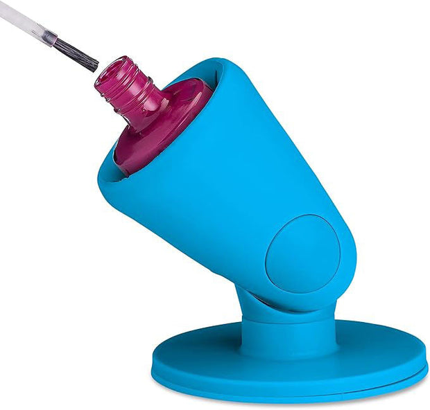 Hinge-Style Anti-Spill Nail Polish Holder – Adjustable Tilt with Air-Lock Suction for Mess-Free Manicures