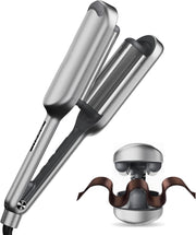 Beach Waves Curling Iron – Ionic Deep Waver with Ceramic 3-Barrel Design | Dual Voltage