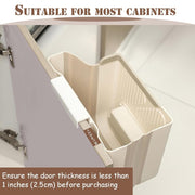 Hanging Trash Can for Kitchen Cabinet – Foldable Space-Saving Bin 2.64 Gallon