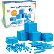 🔢 Plastic Base Ten Blocks Set – Visualize Math with Hands-On Learning