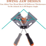 🧰 90° Right Angle Clamps – Precision Aluminum Corner Tool for Woodworking, Welding & DIY Projects
