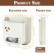 Hanging Trash Can for Kitchen Cabinet – Foldable Space-Saving Bin 2.64 Gallon