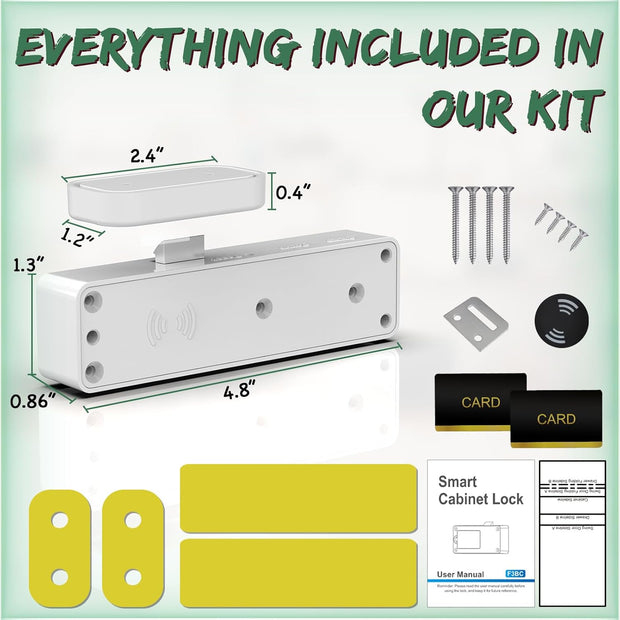 🔐 Smart RFID Cabinet Lock – Keyless, Compact, Hassle-Free
