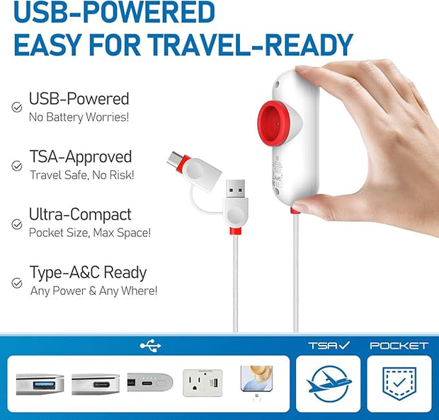 Vacuum Storage Bag with USB Electric Pump,6 Pcs,For Clothing and Garment Travel,Clothing Compression Bag