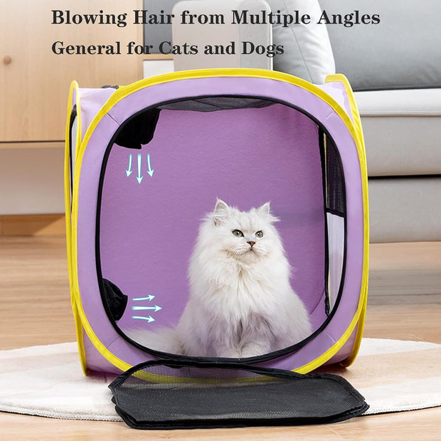 🐾 Portable Pet Drying Box – Hands-Free, Splash-Free Grooming Solution