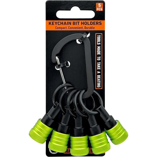 1/4" Hex Shank Quick Release Bit Holder with Keychain Carabiner