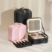 Makeup Storage Box with LED Mirror – Adjustable Compartments
