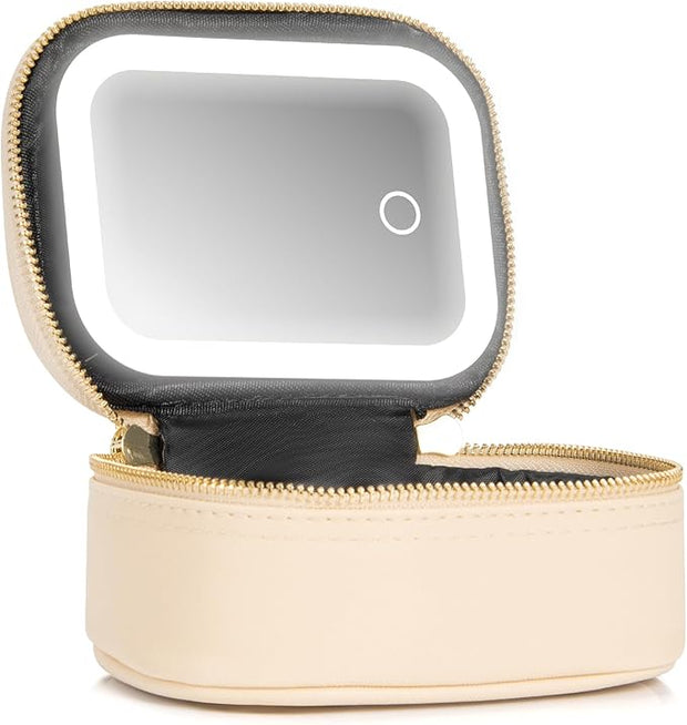💄Mini Makeup Bag with LED Mirror — Compact, Stylish, and Always Ready ✨