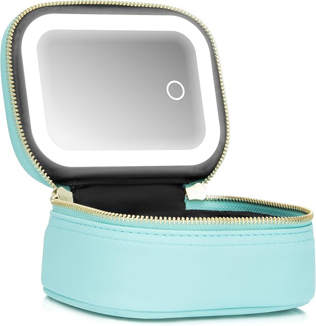 💄Mini Makeup Bag with LED Mirror — Compact, Stylish, and Always Ready ✨