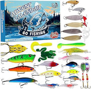 2025 Christmas Advent Calendar, Fishing Gear Set, Lures, Fun Fishing