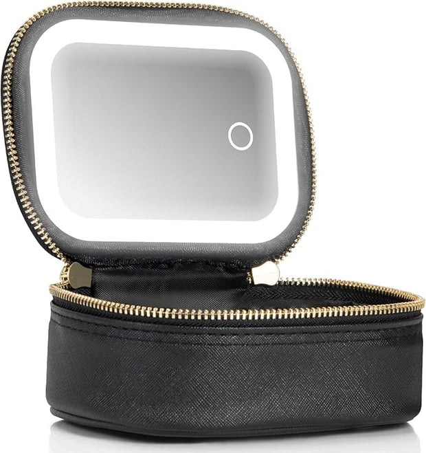 💄Mini Makeup Bag with LED Mirror — Compact, Stylish, and Always Ready ✨