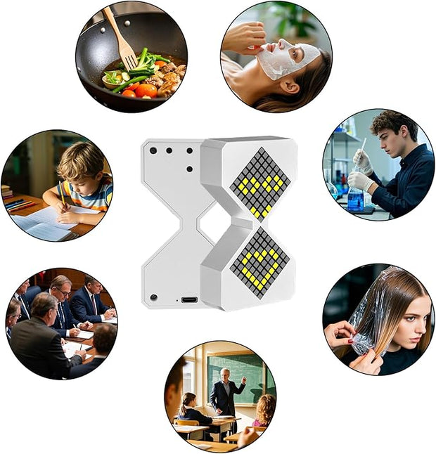 LED Digital Electronic Hourglass Gravity Sensor Timer
