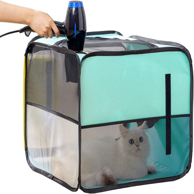 🐾 Portable Pet Drying Box – Hands-Free, Splash-Free Grooming Solution