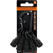 1/4" Hex Shank Quick Release Bit Holder with Keychain Carabiner