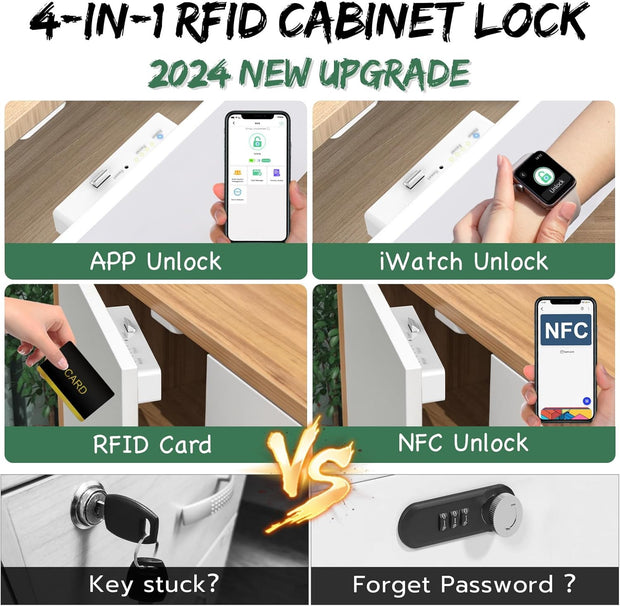 🔐 Smart RFID Cabinet Lock – Keyless, Compact, Hassle-Free