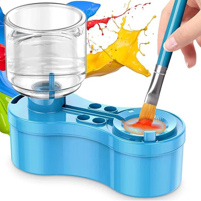 Brush Cleaner, Upgraded 5-in-1 Painting Supply with Drain and Brush Holder