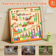 Montessori toys, magnetic color and number mazes
