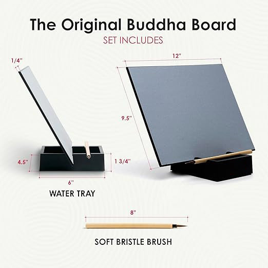 🧘Buddha Board Zen Water Painting Set – Mindful Art with Just Water, No Ink or Mess