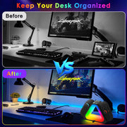 🎮 4-in-1 Game Controller Charging Dock – USB-C Charger Station with 7 RGB Lighting Modes