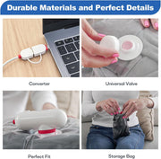 Vacuum Storage Bag with USB Electric Pump,6 Pcs,For Clothing and Garment Travel,Clothing Compression Bag