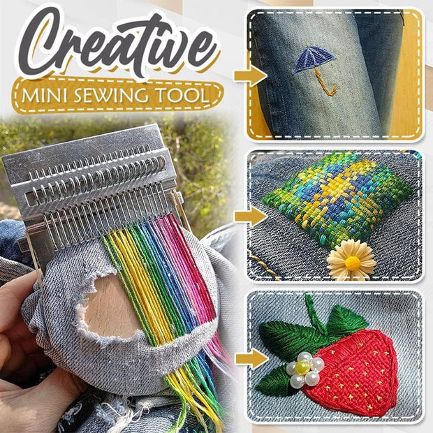 Darning Loom Kit – Quick Weaving Tool for DIY Clothing Repair