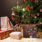 Adventure Book DIY Scrapbook Kit – 148 Pages with 3D Embossed Leather Cover & Full Accessories