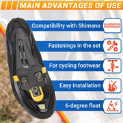 Bicycle Locking Tab and Cover Set 🚴‍♂️ – Compatible with Road Bike Pedals