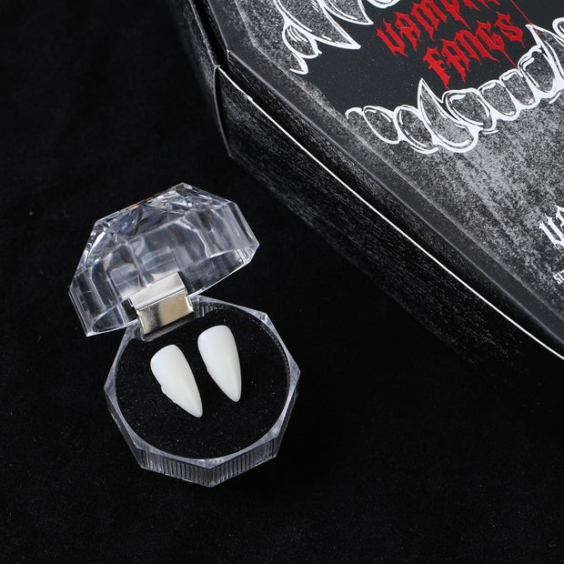 Vampire Fangs with Coffin Box – Halloween Costume Accessory