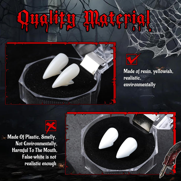 Vampire Fangs with Coffin Box – Halloween Costume Accessory
