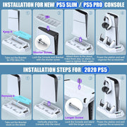 PS5 Stand and Cooling Station – Dual Controller Charger, Headset Holder & USB Hubs