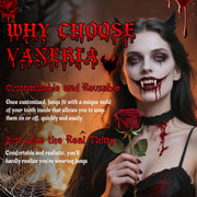 Vampire Fangs with Coffin Box – Halloween Costume Accessory