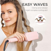 Beach Waves Curling Iron – Ionic Deep Waver with Ceramic 3-Barrel Design | Dual Voltage