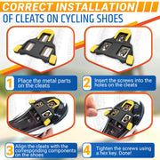 Bicycle Locking Tab and Cover Set 🚴‍♂️ – Compatible with Road Bike Pedals